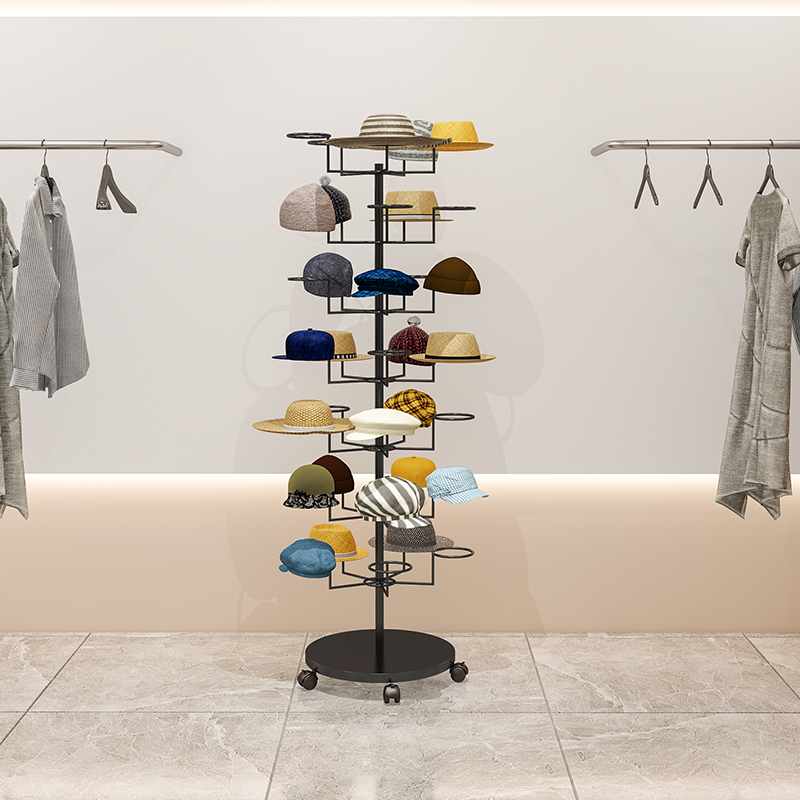 Baby Clothing Hanging Rack - #Hat display rackFloor-to-ceiling women's clothing children's