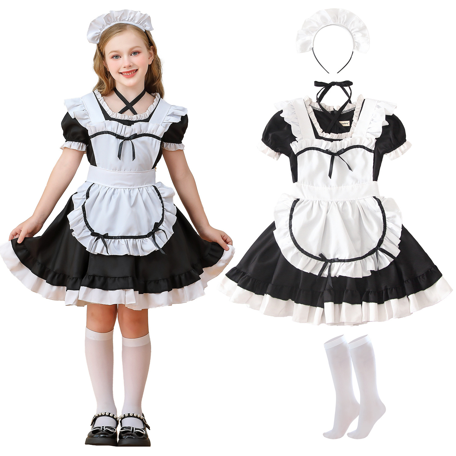 Maid Cosplay Lolita Costume Dr - Baby Clothing Sizes ulasan dan harga