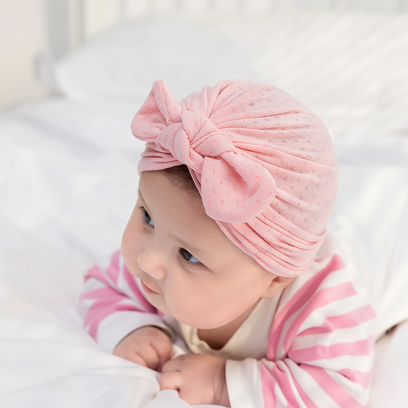 Cute Turban Baby Girl Caps New - Baby Hat Beanie ulasan dan harga