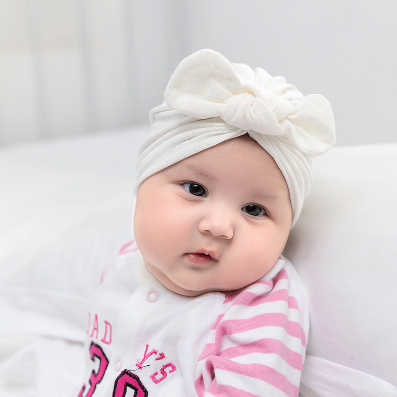 Cute Turban Baby Girl Caps New - Baby Hat Beanie ulasan dan harga