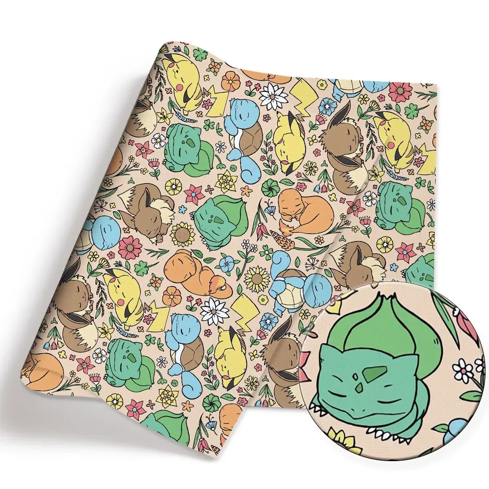 Pokemon Cartoon Fabric140*50cm - Baby Clothing Fabric ulasan dan harga