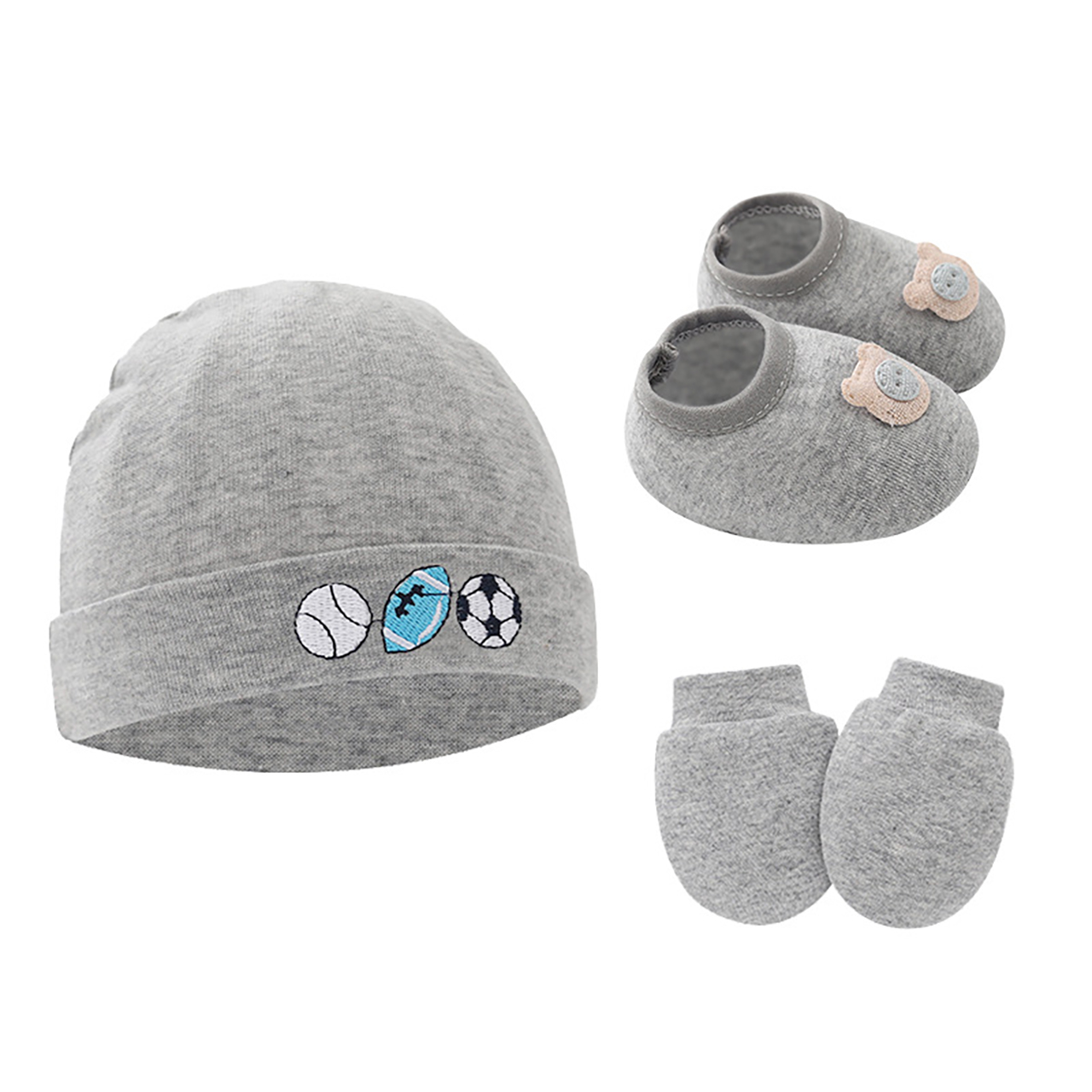 3pcs Baby Hat Gloves Shoes Set - Baby Hat Beanie ulasan dan harga