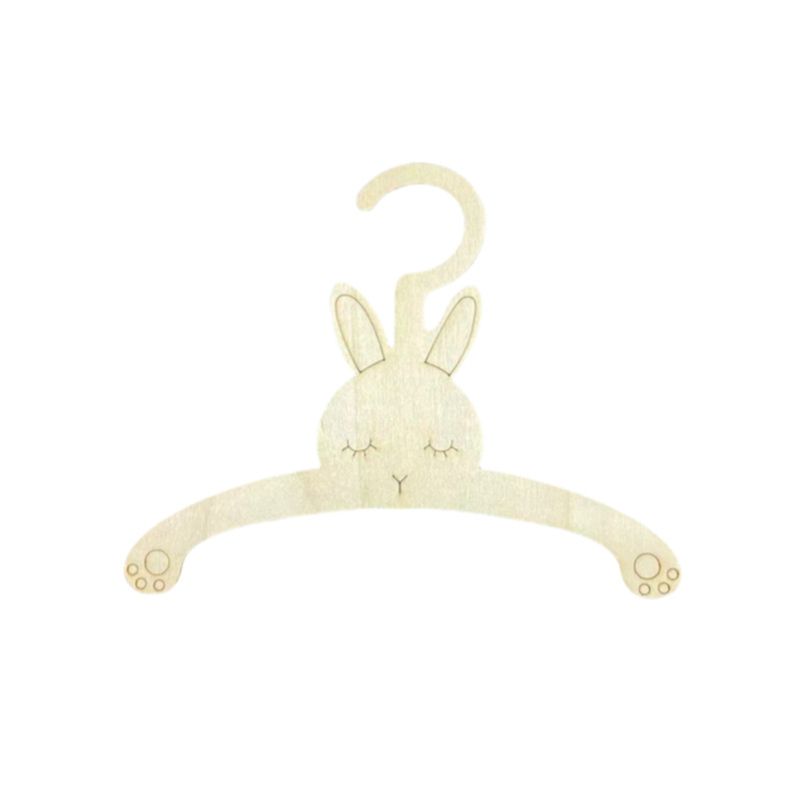 20PCS Cute Wooden Clothes Hang - Baby Clothing Hanging Rack ulasan dan harga