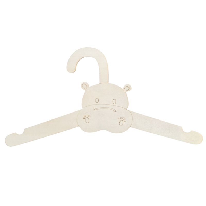 ABJI-20PCS Cute Wooden Clothes - Baby Clothing Hanging Rack ulasan dan harga