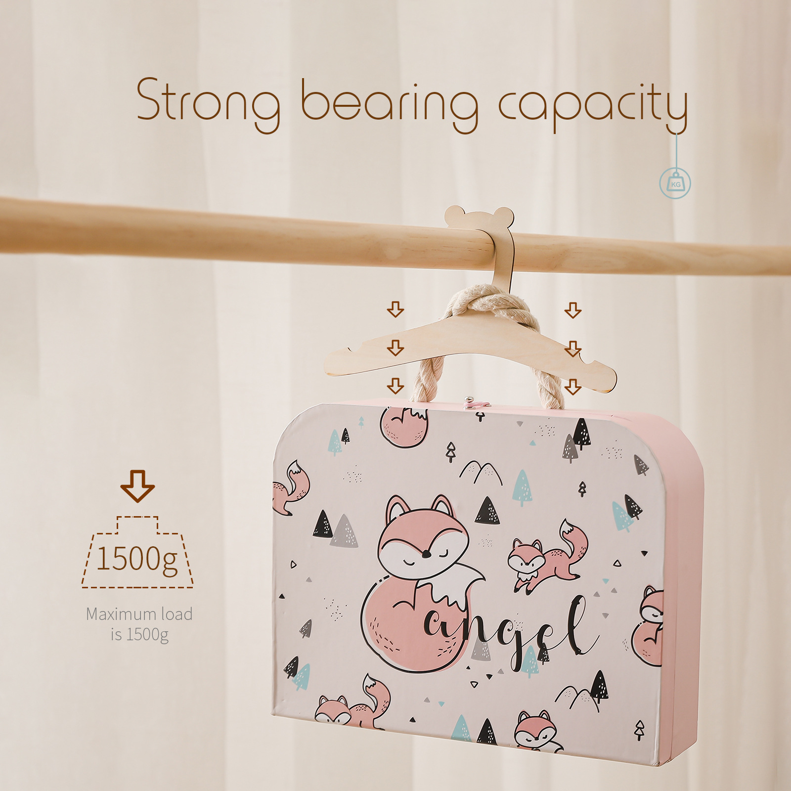 5/10pcs Wooden Baby Hangers Ki - Baby Clothing Hanging Rack ulasan dan harga