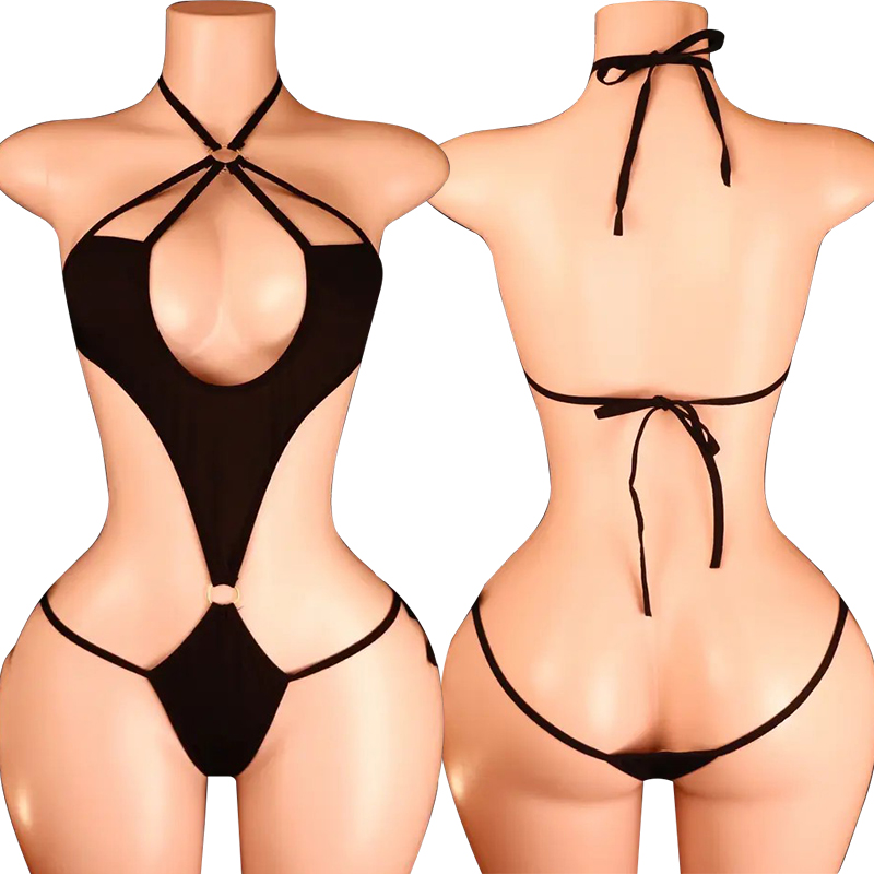 Lacing Hanging Neck Bodysuit H - Baby Clothing Model ulasan dan harga