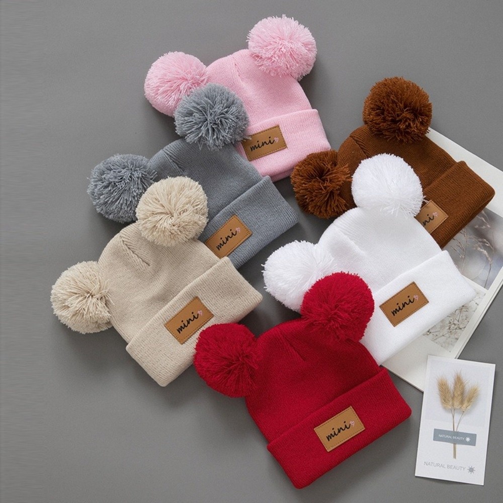 Double Ball 0-3 Years Old Infa - Baby Hat Beanie ulasan dan harga