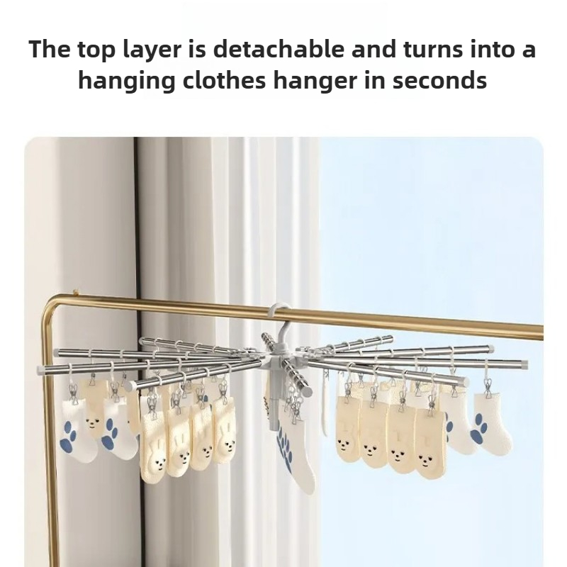 Baby Clothes Drying Rack-Folda - Baby Clothing Hanging Rack ulasan dan harga